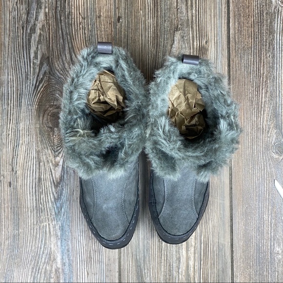 The North Face Boots Gray Suede Leather Insulated - Picture 8 of 10